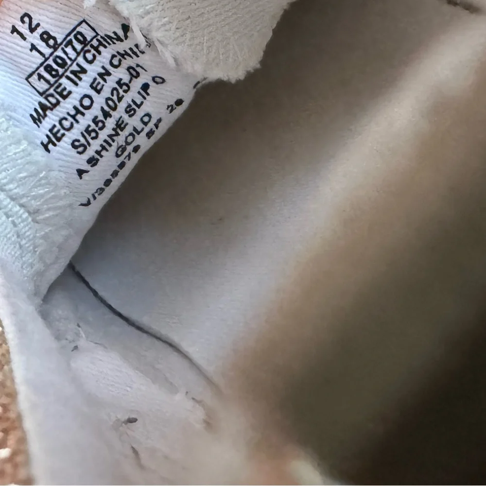 Old Navy | Gold Metallic Slip On Sneaker | 12